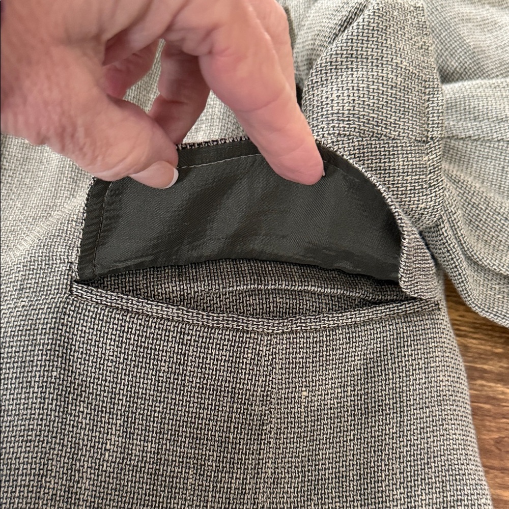 Jones New York Textured Olive/Gray Blazer - Picture 4 of 9